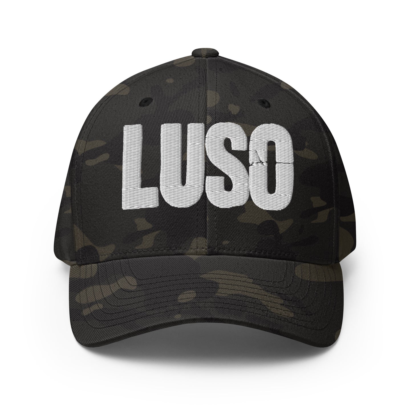 LUSO Puff Embroidered Structured Twill Cap