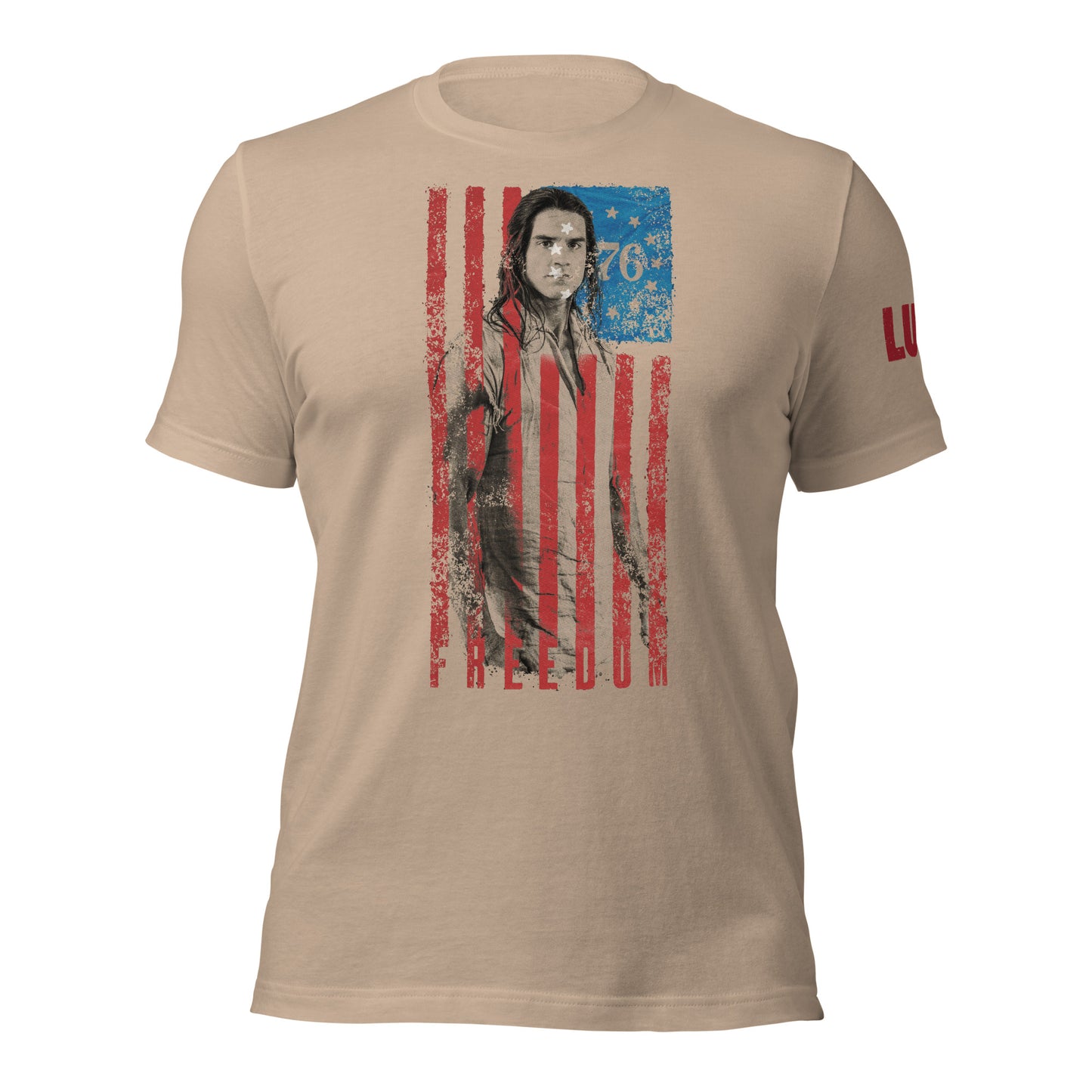 LUSO '76 Freedom Flag Tan Unisex Tee