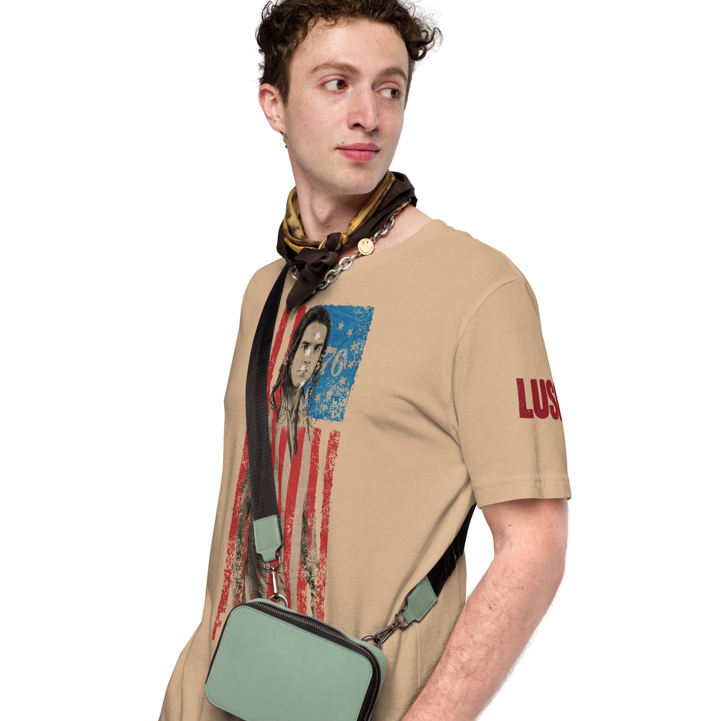 LUSO '76 Freedom Flag Tan Unisex Tee