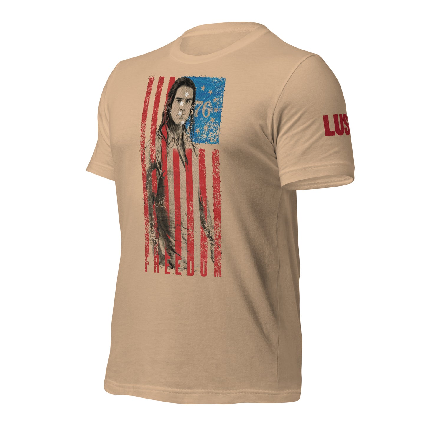 LUSO '76 Freedom Flag Tan Unisex Tee
