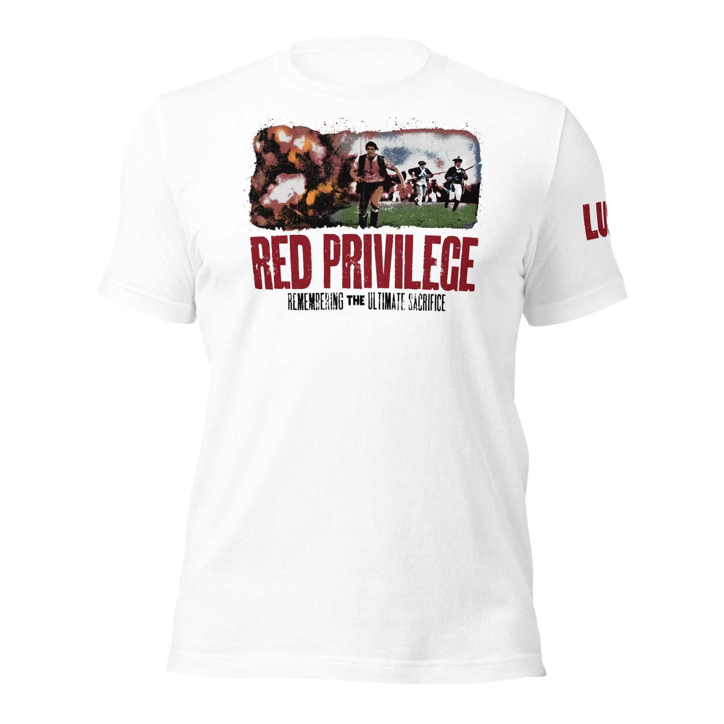 Red Privilege Unisex Light tee