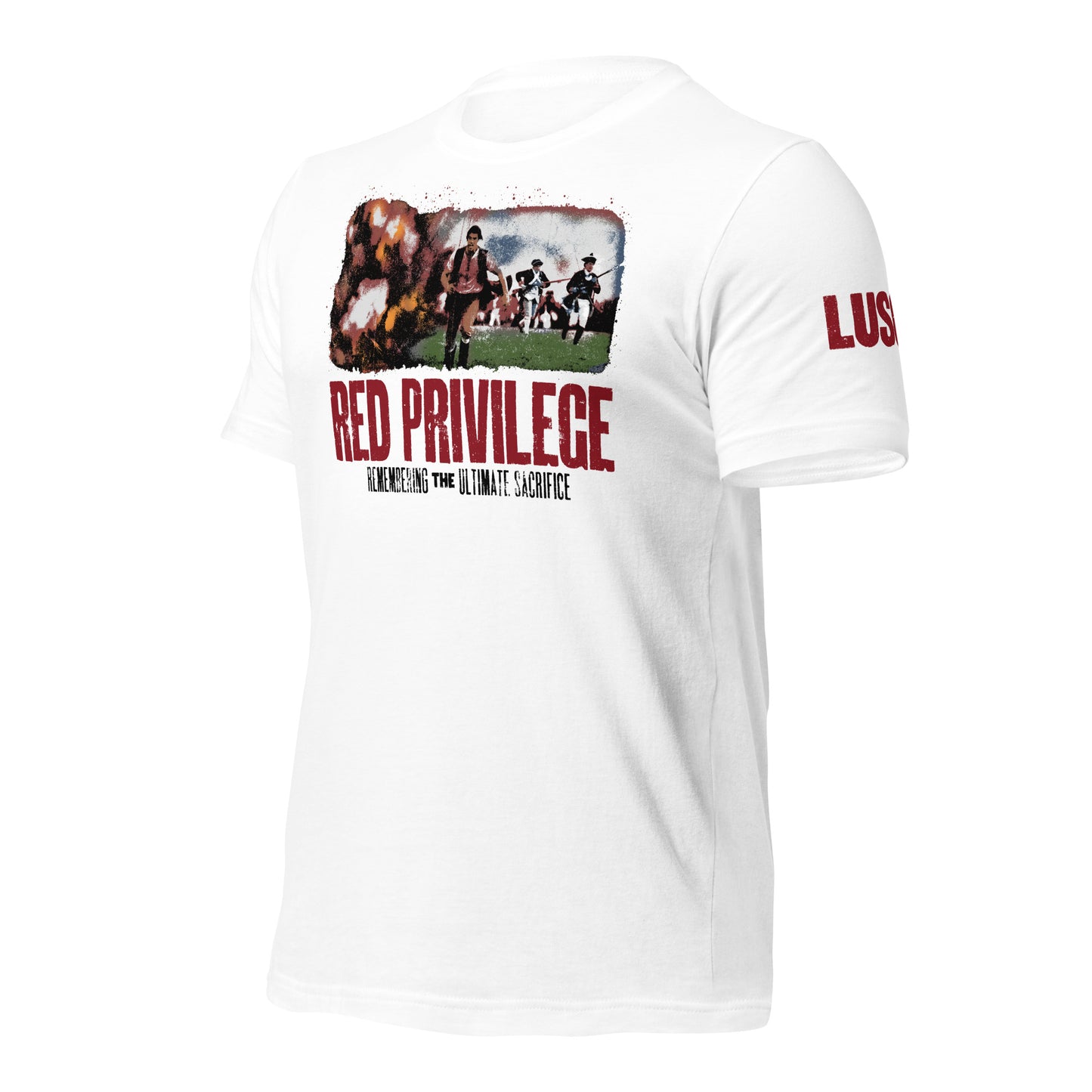 Red Privilege Unisex Light tee