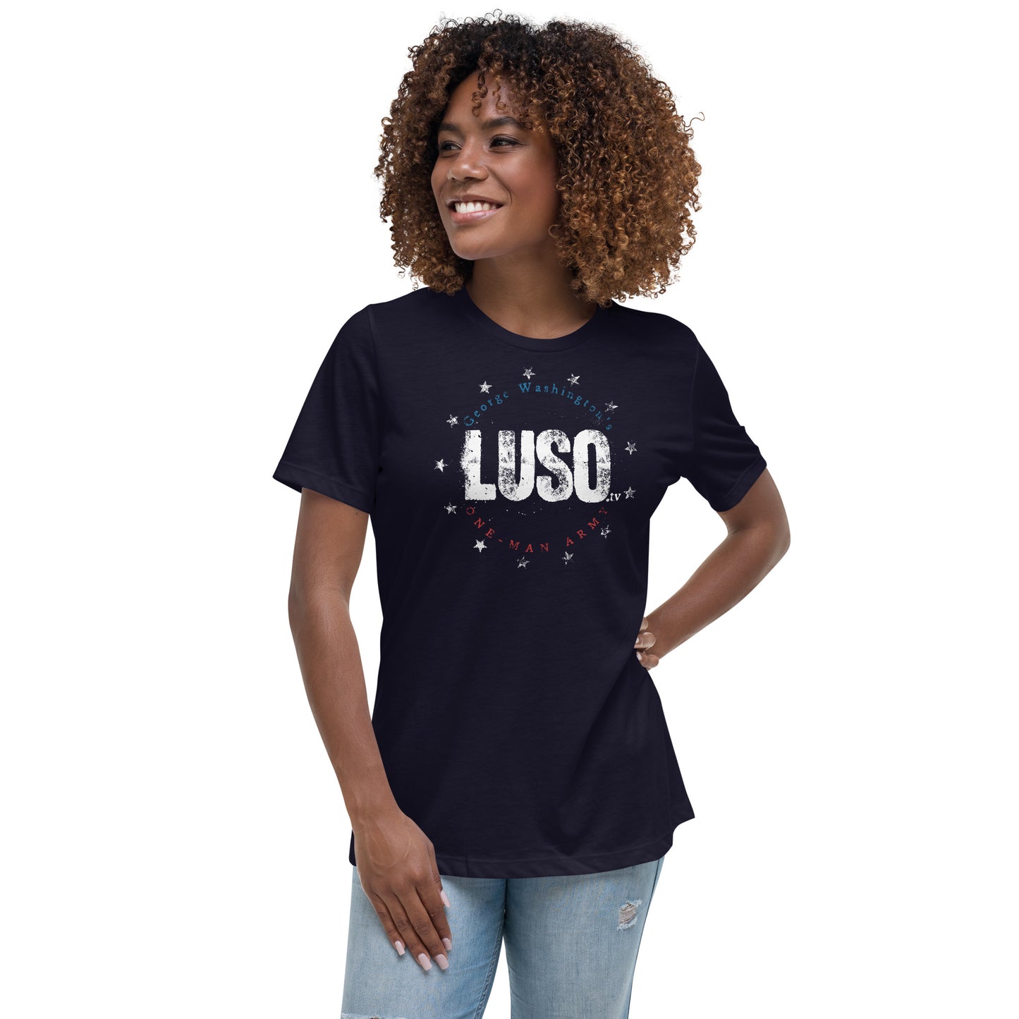 LUSO One Man Army Stars Women's Tee