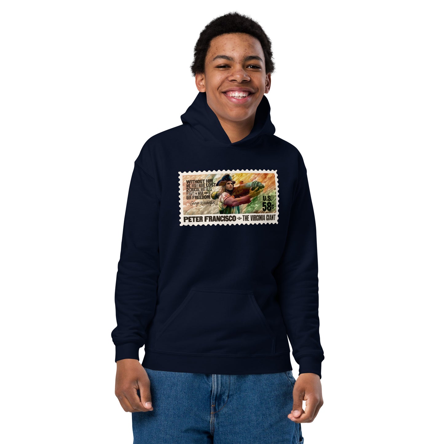 Virginia Giant Stamp Youth hoodie