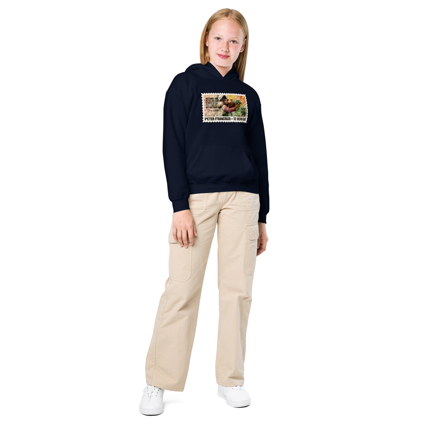 Virginia Giant Stamp Youth hoodie